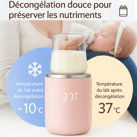 Chauffe-Biberon Portable BabyWARM™ - Rapide et Intelligent avec Design Lapin