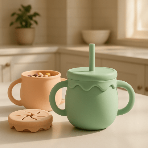 Tasse d'apprentissage - 2 en 1 -Snacky Cup™
