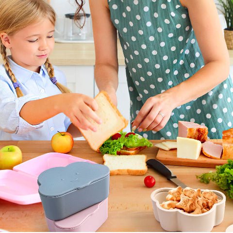 Vaisselle bebe - Boîte à gouter silicone- nuage