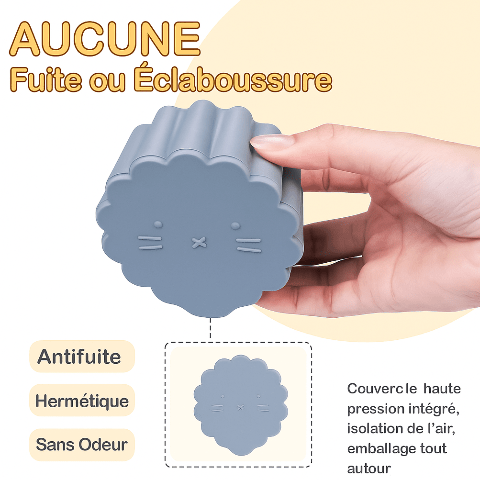 Vaisselle bebe - Boite à goûter silicone