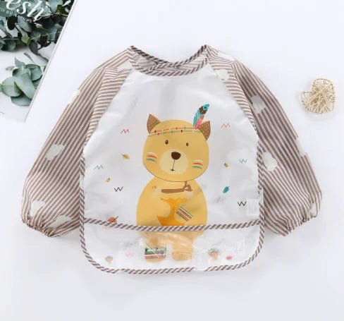 bavoir-bebe-manche-longue