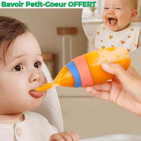 Biberon cuillère en silicone-BabyMiam™