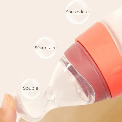 Biberon cuillère en silicone-BabyMiam™