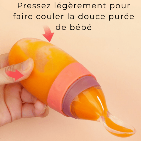 Biberon cuillère en silicone-BabyMiam™
