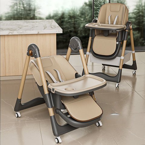 2 différentes versions de la même chaise haute pour bébé