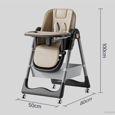 des mesures de la chaise haute pour bébé