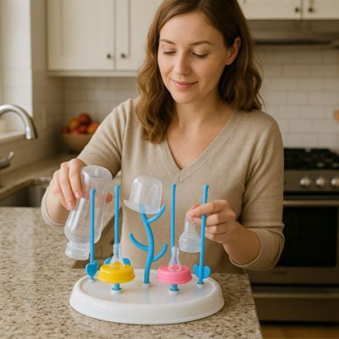 égouttoir-de-biberon-silicone-bleu-blanc-cuisine