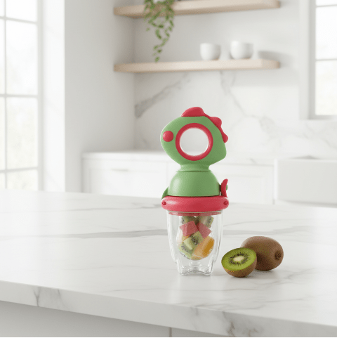 Grignoteuse verte sur comptoir moderne