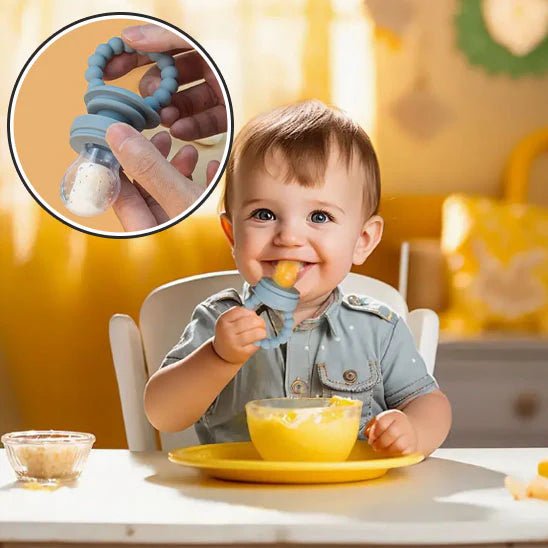 Grignoteuse Bébé 2 en 1 - Mangeoire à Fruits et Jouet de Dentition