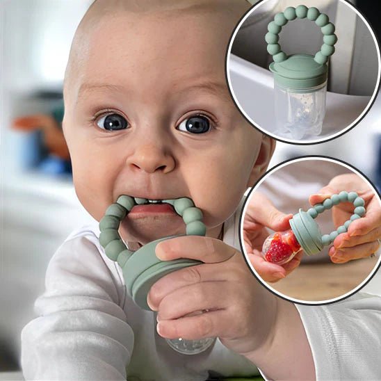 Grignoteuse Bébé 2 en 1 - Mangeoire à Fruits et Jouet de Dentition