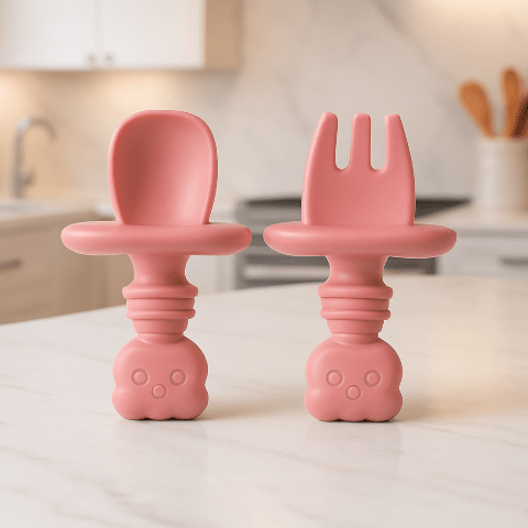ustensiles pour bébé en silicone
