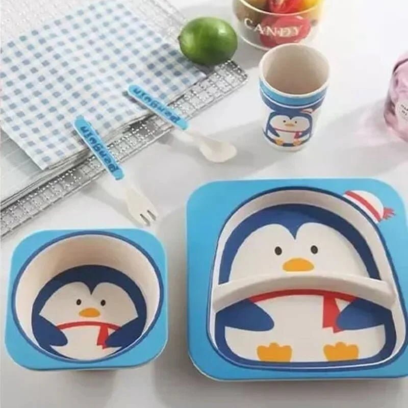 Vaisselle Bebe - BambooKid™ - Pingouin