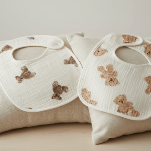 Bavoir bébé - en coton- Duomignon™