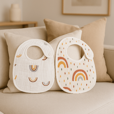 Bavoir bébé - en coton- Duomignon™