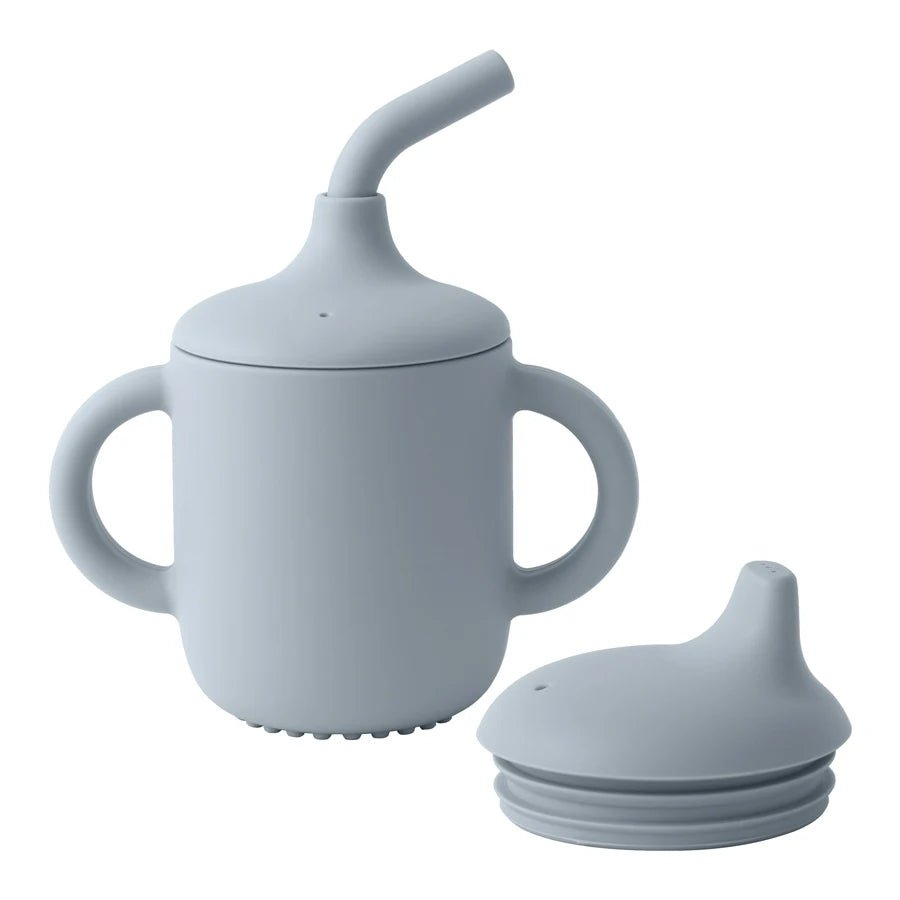 Verre  bebe-en silicone avec paille