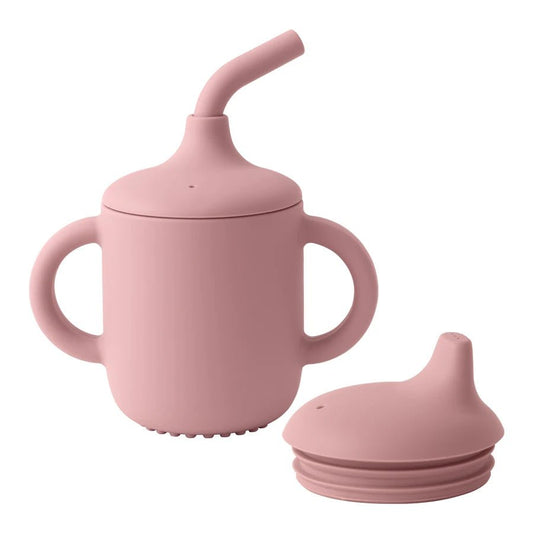 Verre  bebe-en silicone avec paille