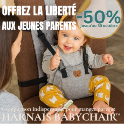 Chaise haute bébé- Harnais portable- SmartSeat Infinity™ | Nomade