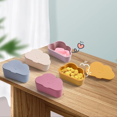 Vaisselle bebe - Boîte à gouter silicone- nuage