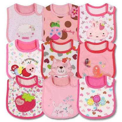 Bavoir bébé - en tissu ( lot de 9) - Infinity Bébé