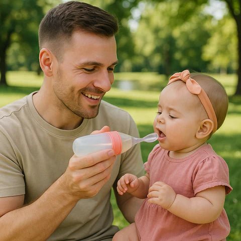 Biberon cuillère en silicone-BabyMiam™