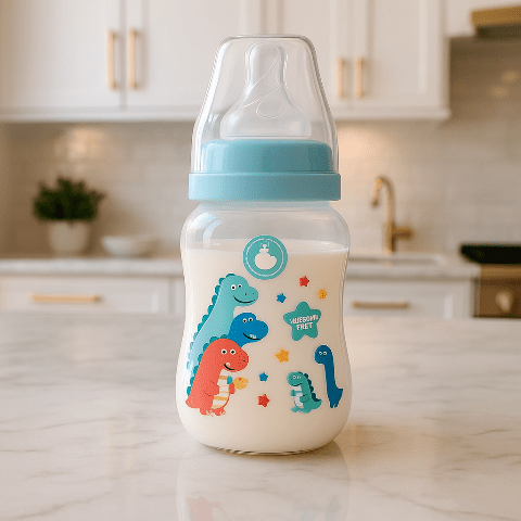 biberon de 150 ml sur un comptoir de cuisine 