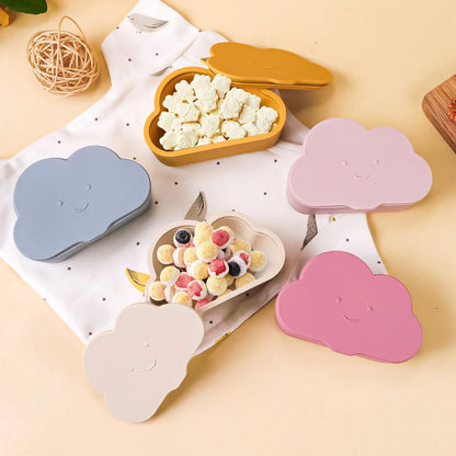 Vaisselle bebe - Boîte à gouter silicone- nuage