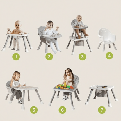 Chaise haute bébé- 7 en 1| Bebinova™