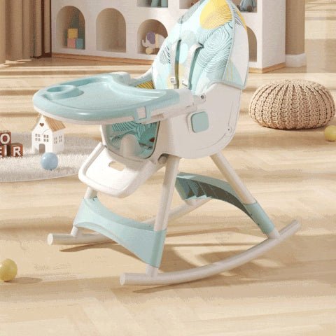 chaise haute balançoire dans un salon