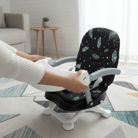 Réhausseur noir sur tapis