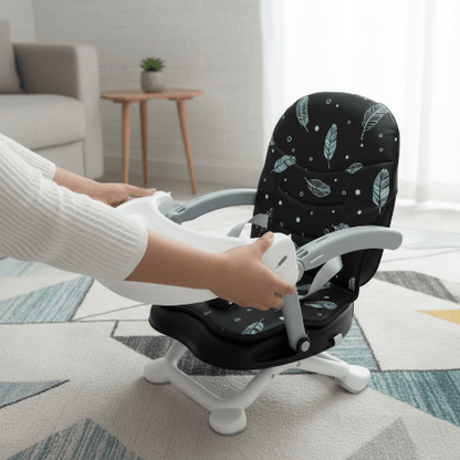 Réhausseur noir sur tapis