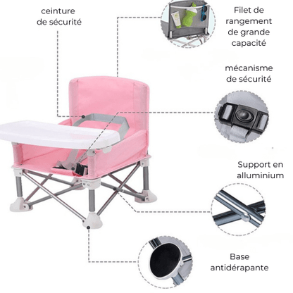 Chaise Haute bébé - Réhausseur chaise bébé