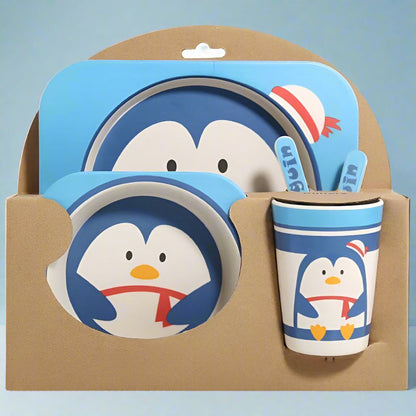 Vaisselle Bebe - BambooKid™ - Pingouin - Infinity Bébé