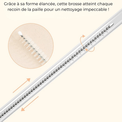 brosse de nettoyage de paille 