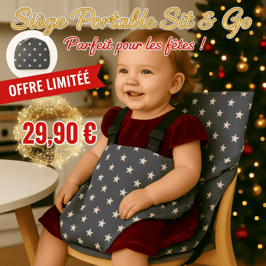 chaise haute bébé- Siège d’alimentation portable Sit&Go – Léger, pliable et compatible avec toutes les chaises