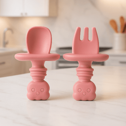 ustensiles pour bébé en silicone